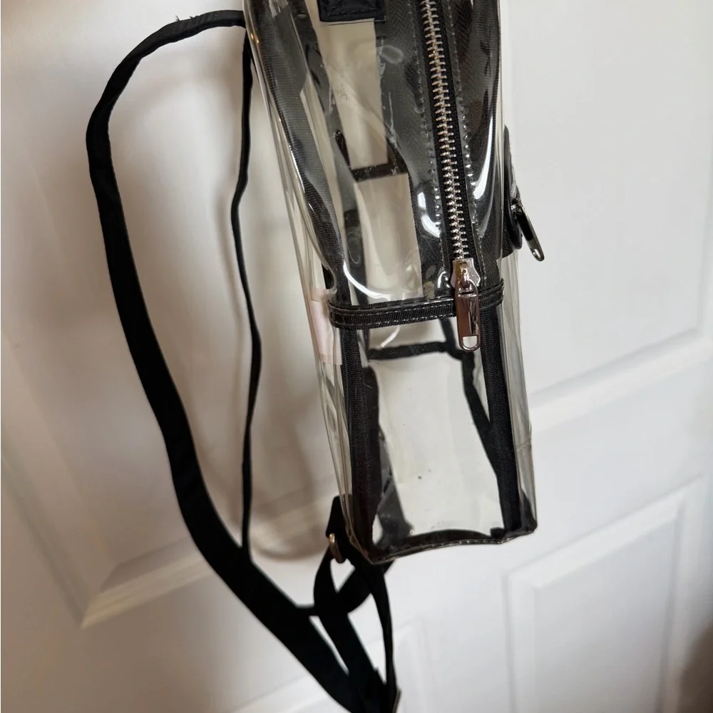 Clear PVC Backpack with Black Trim - Men Bags